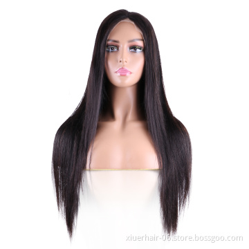 Wholesale Soft Beauty Braided Straight Lace Front for Black Women Perruque Full Lace Cheap Human Wigs 100% Human Hair